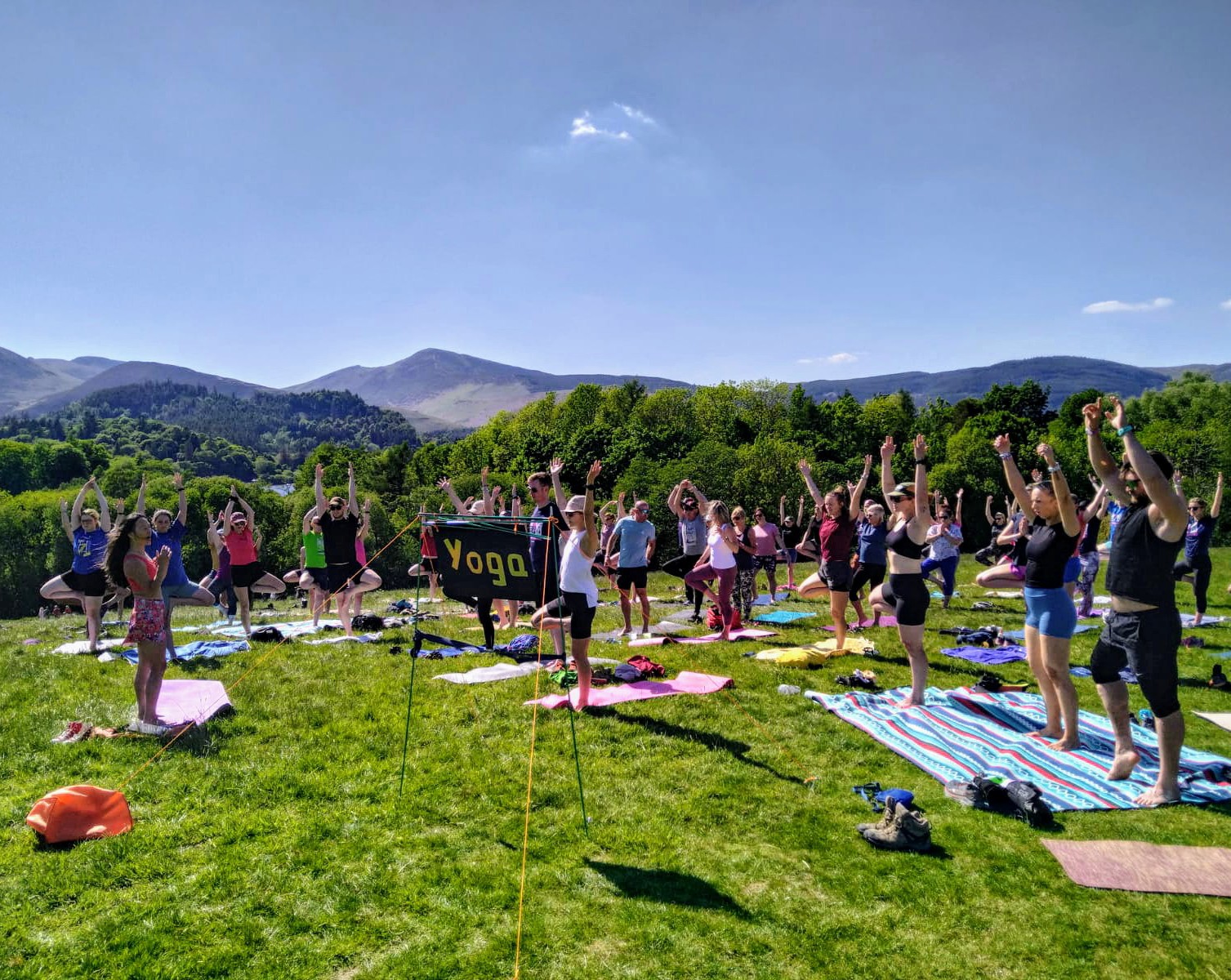 Yoga for all at Keswick Mountain Festival